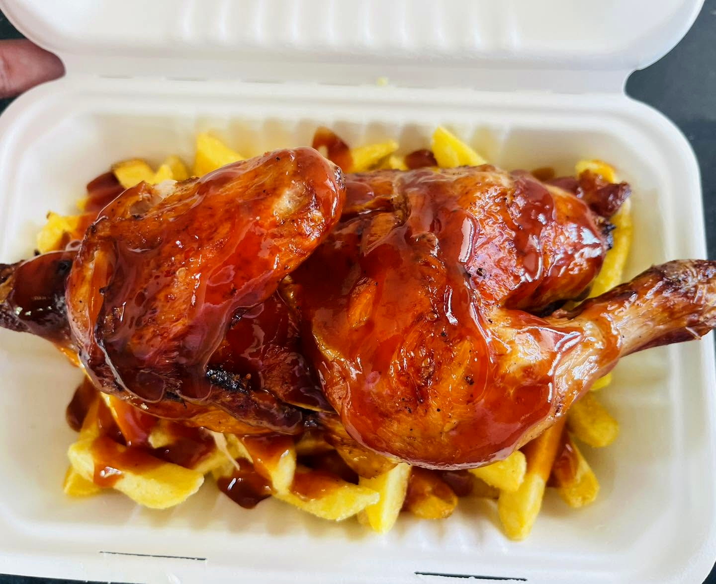 Roast chicken and chips from Sue's Kitchen